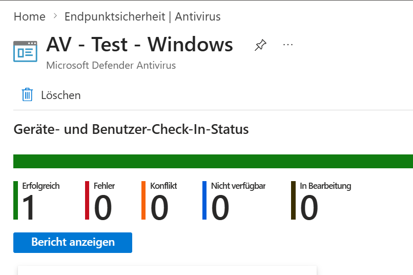 Defender Antivirus in Intune